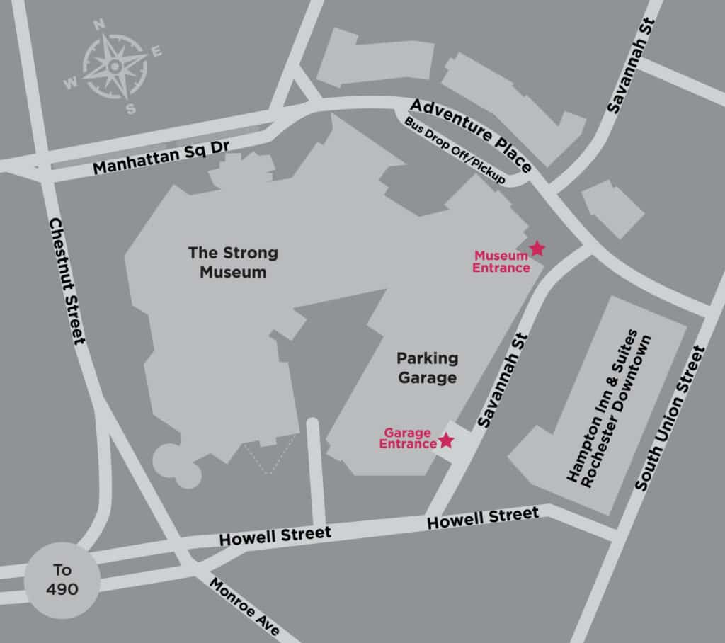 the strong guest parking map
